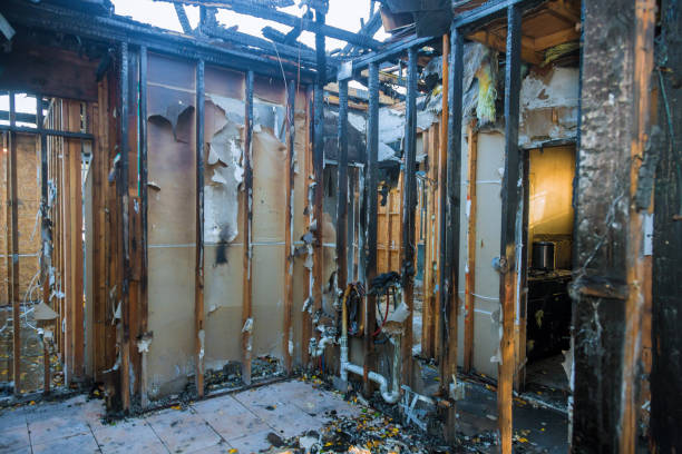 Professional Fire Damage Cleanup technician working in Jobstown, NJ